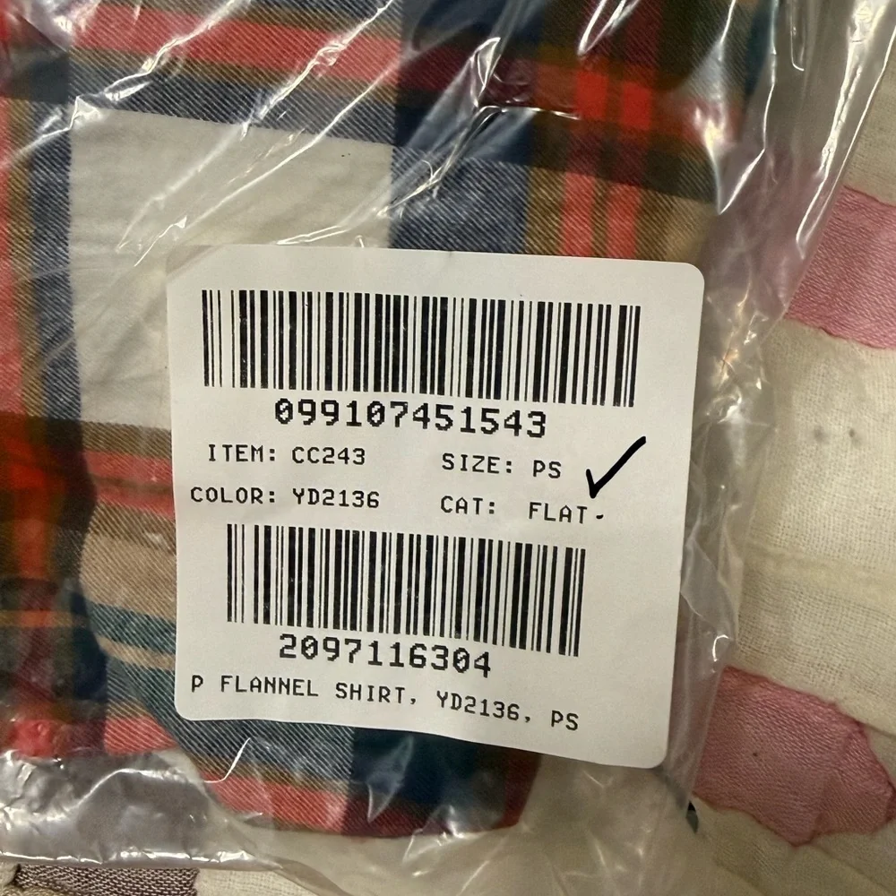 J. Crew Women’s Classic Button Up Flannel Shirt NWT PS Red Plaid
